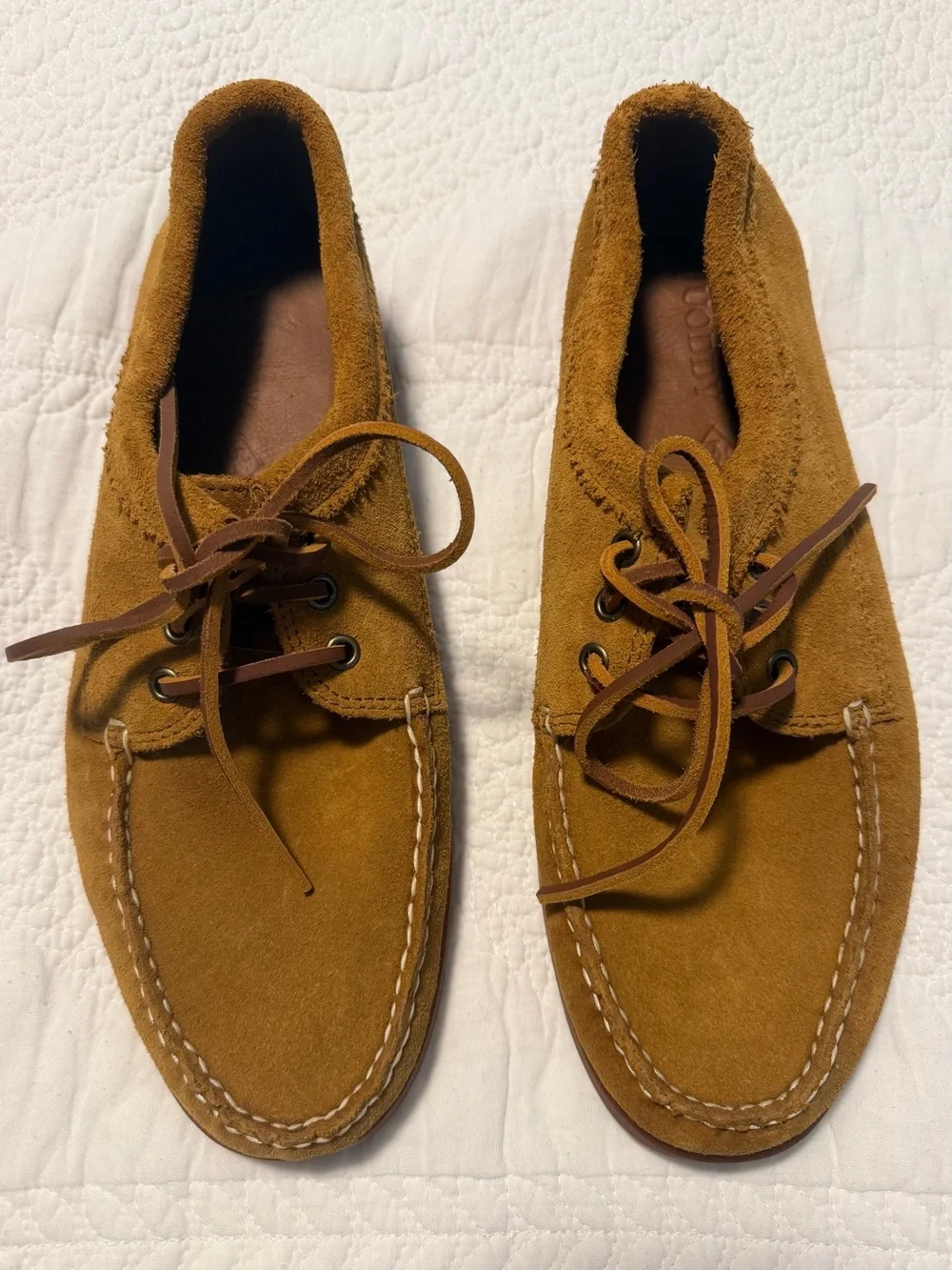 Quoddy Blucher Suede Shoes